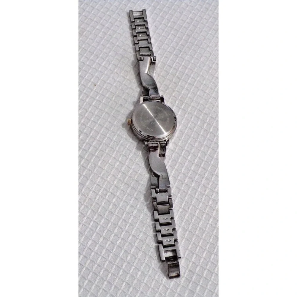 Peck & Peck Silver & Gold Rhinstone Quartz Ladies Wristwatch PCP1659 7